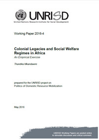 Colonial Legacies and Social Welfare Regimes in Africa: An Empirical Exercise